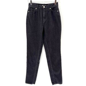 BDG Urban Outfitters High Rise Mom Jeans Size 25 Corduroy Pants Gray Cotton